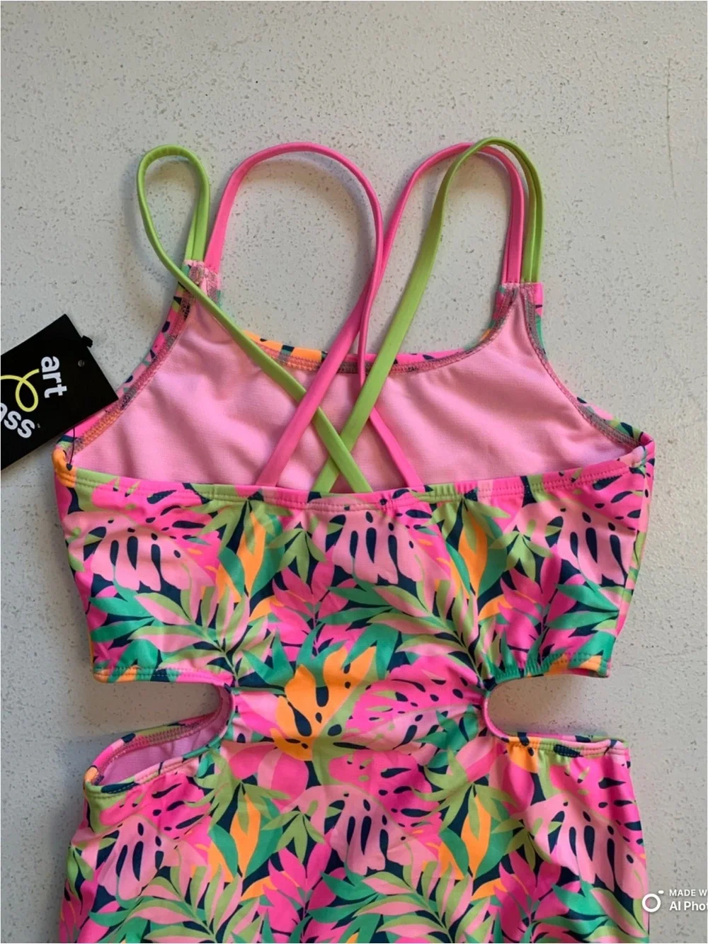 art class tropical print